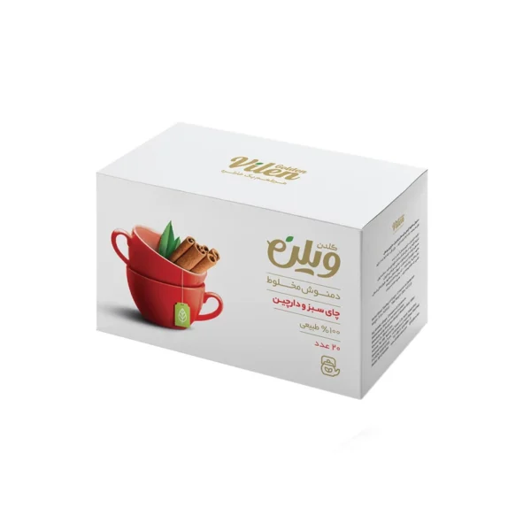 دمنوش گیاهی چای سبز و دارچین گلدن ویلن( بسته 20 عددی)